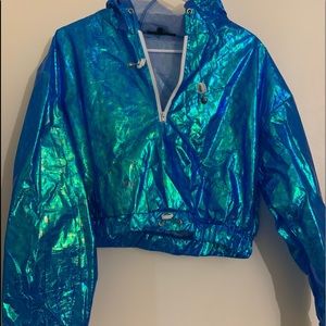 Crop top rave hoodie